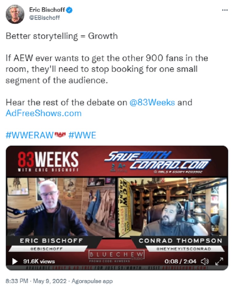 Eric Bischoff Owns CM Punk in Latest Exchange Eric Bischoff Owns CM Punk in Latest Exchange