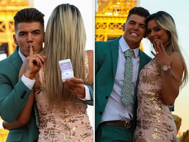 AEW Stars Tay Conti & Sammy Guevara Get Engaged In Paris AEW Stars Tay Conti & Sammy Guevara Get Engaged