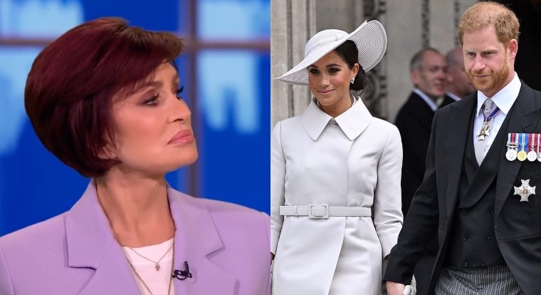 Sharon Osbourne ‘Felt Sorry’ For Prince Harry And Meghan Markle After They Got Booed LOUDLY At Queen Elizabeth’s Platinum Jubilee sharon osbourne prince harry meghan markle queen elizabeth platinum jubilee