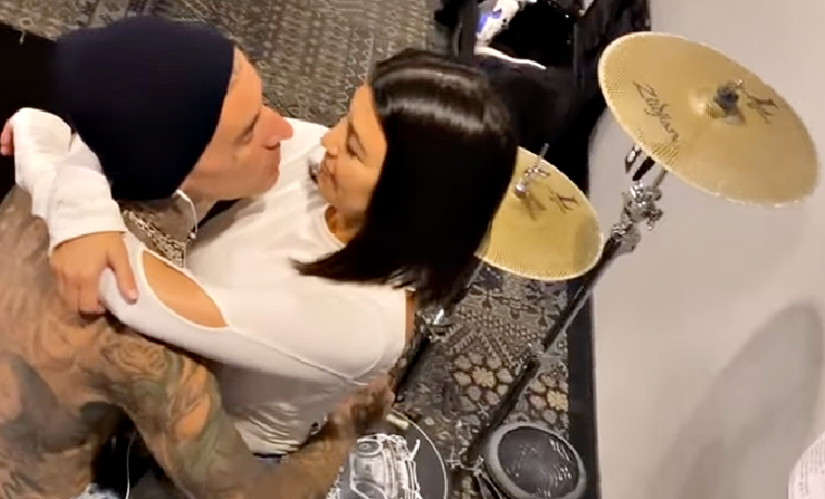 Travis Barker And Kourtney Kardashian Straddling And Making Out On A Drum Kit – Fans React, ‘What Are You Doing, What Is Going On’