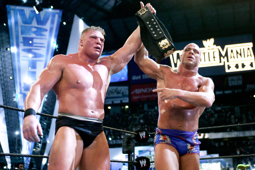 Kurt Angle Reveals Brock Lesnar Was Interested In Joining TNA In 2007