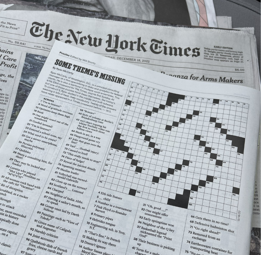 New York Times Hits Back After The Outlet Published A Crossword Which Drew Comparisons With A Swastika