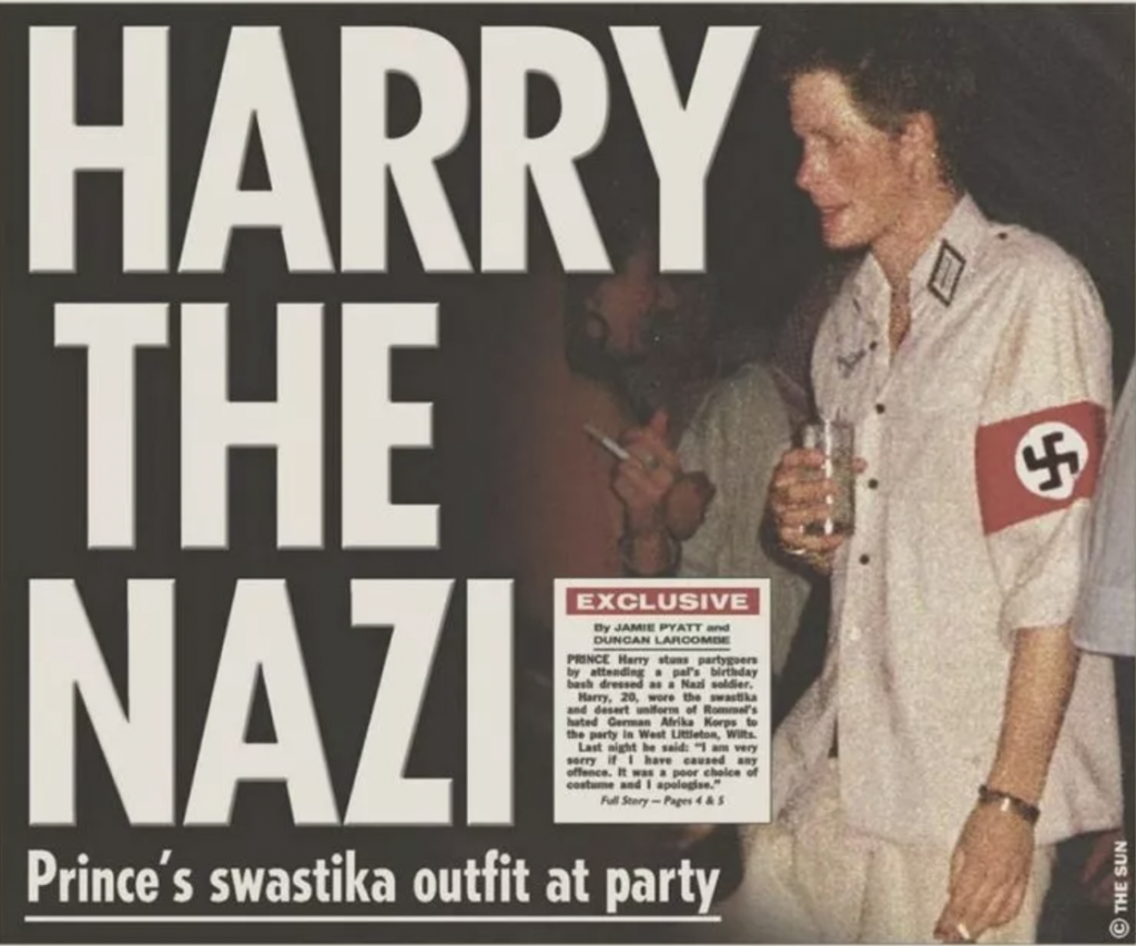 prince harry nazi uniform