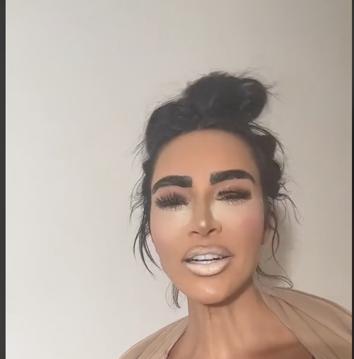Kim Kardashian Poses In Bizarre TikTok Video After Losing A Bet To Her Daughter North