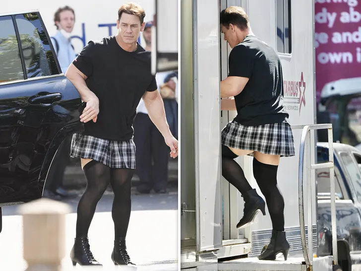WWE Legend John Cena Spotted Wearing Short Skirt & Heels? WWE Legend John Cena Spotted Wearing Short Skirt & Heels?