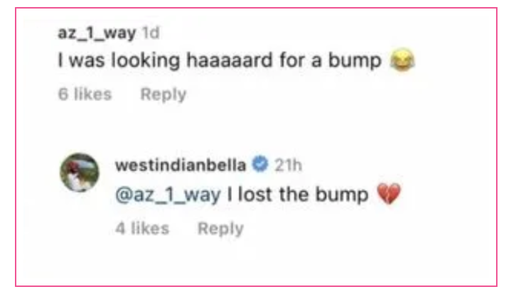 shaeeda sween loses pregnancy