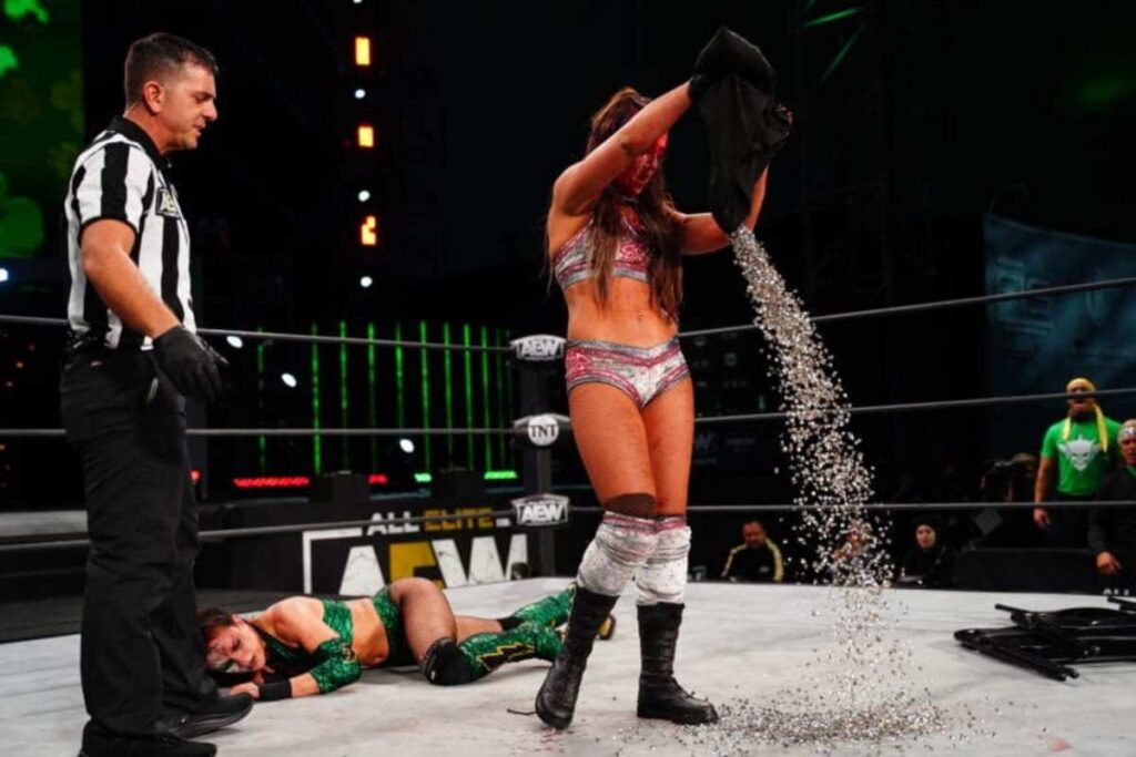 AEW's Britt Baker Discusses Hardcore Matches: "They're Definitely Not Fun"