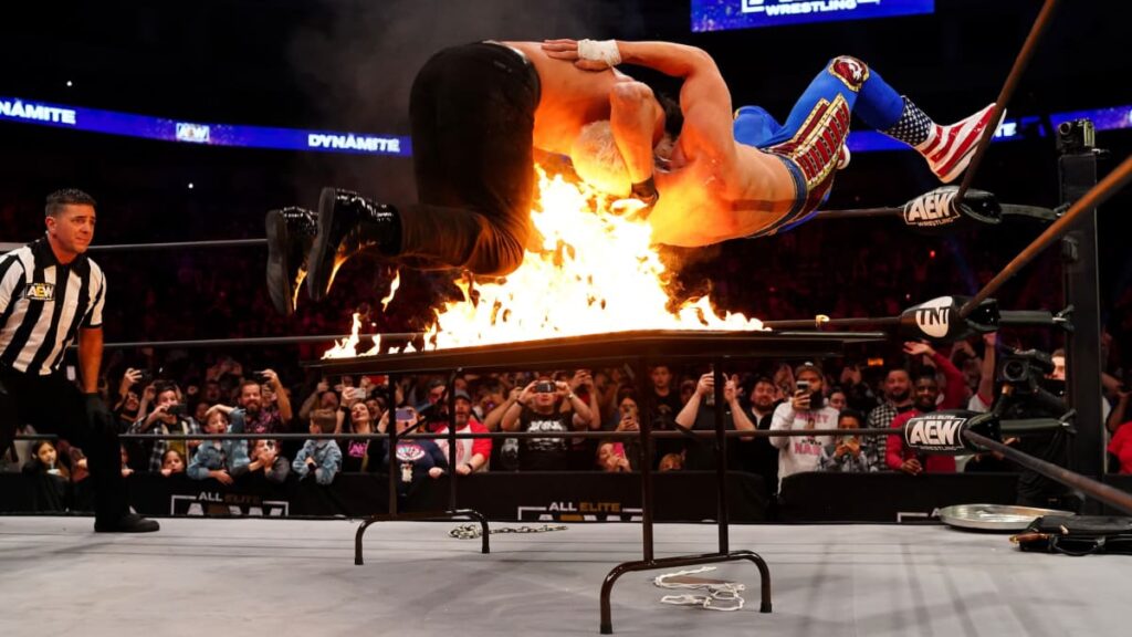 Cody Rhodes Talks Going Through Flaming Table In AEW