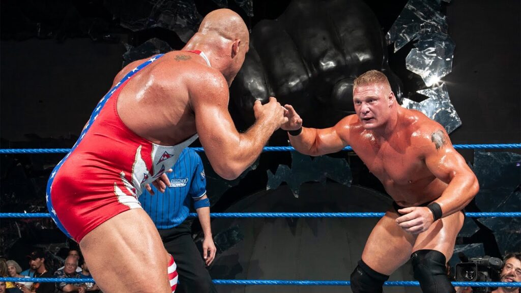 Kurt Angle Reveals He Outwrestled Brock Lesnar Before WWE Show In 2002