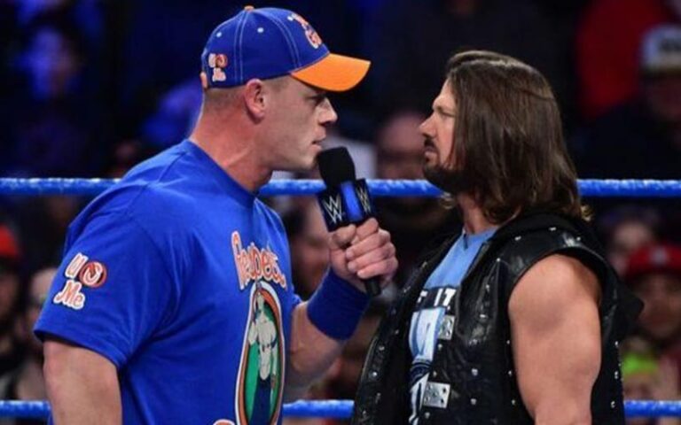 John Cena Feels AJ Style Brought Out The Best In Him During WWE Feud